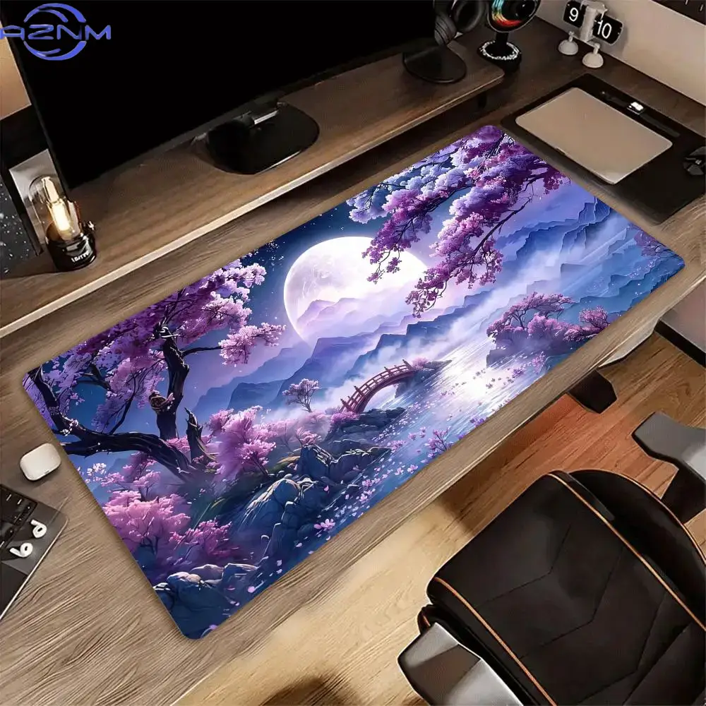 Alas Mouse Besar dengan Motif  - Tradescantia Purple ulasan dan harga