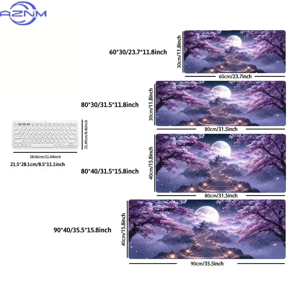 Alas Mouse Besar dengan Motif  - Tradescantia Purple ulasan dan harga