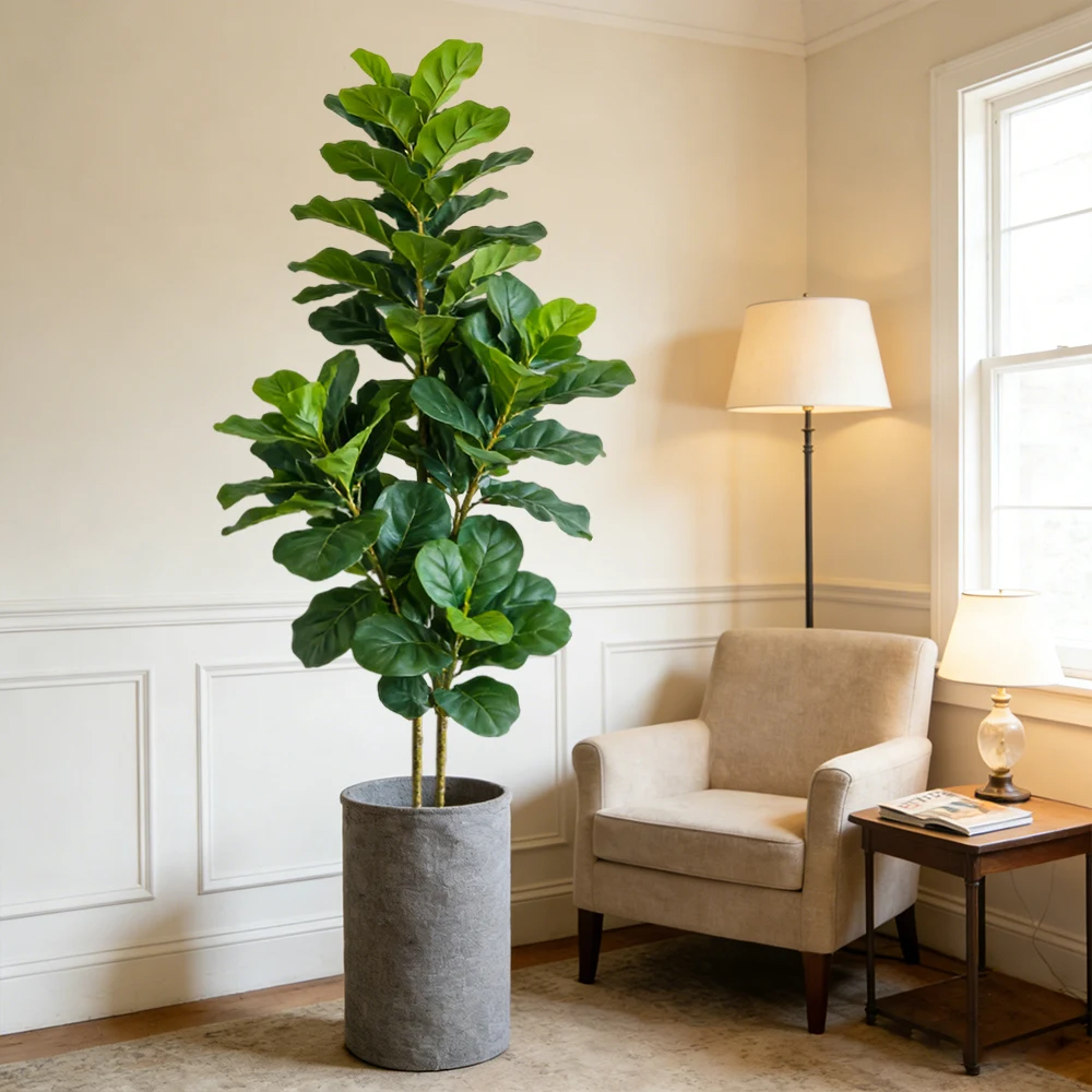 Pohon Fiddle Fig Buatan 64/122 - Ficus Lyrata Tree ulasan dan harga